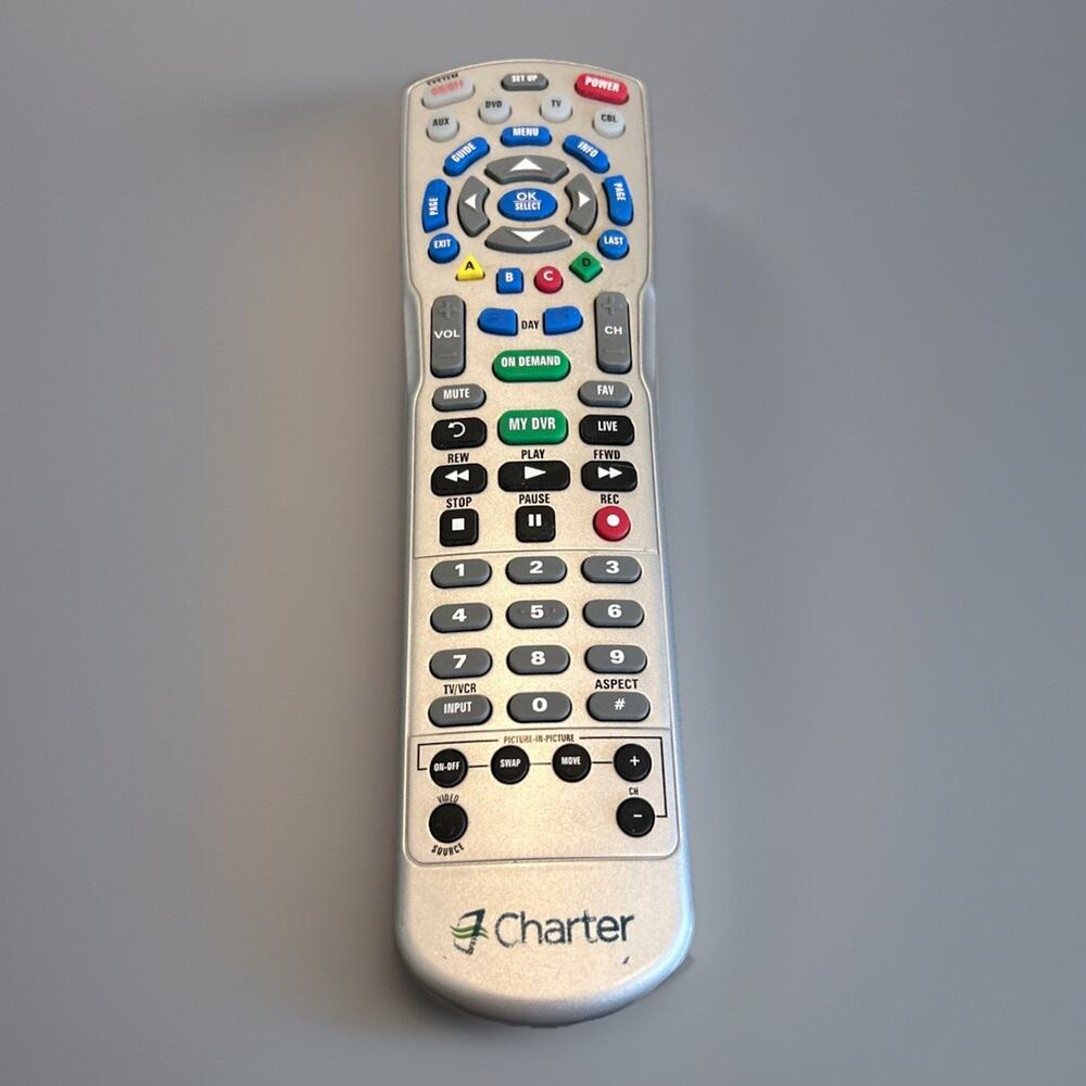 Charter Spectrum Silver 4-Device Universal Replacement Programmable Remote